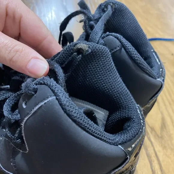 NIKE Air Force 1 One Triple Black Blackout 653998-001 Youth size 4.5
